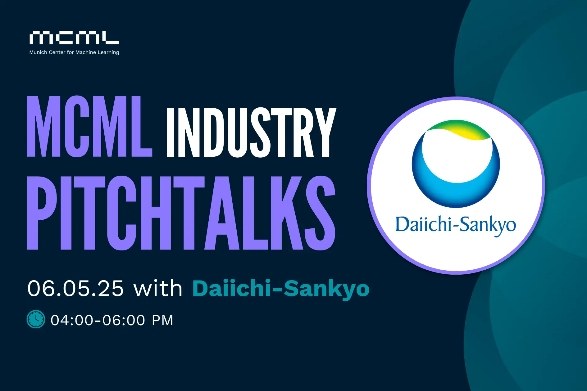 Teaser image to MCML Industry Pitchtalks with Daiichi Sankyo
