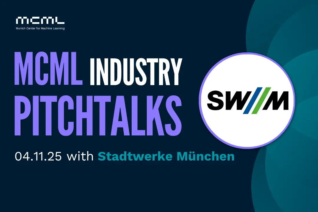 Teaser image to MCML Industry Pitchtalks with Stadtwerke München