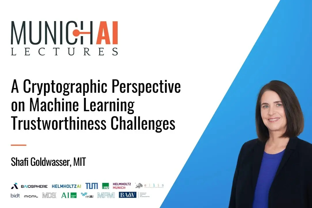 Teaser image to Munich AI Signature Lecture: Prof. Shafi Goldwasser