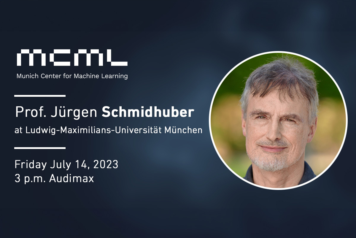 Teaser image to Professor Jürgen Schmidhuber at MCML on July 14, 2023