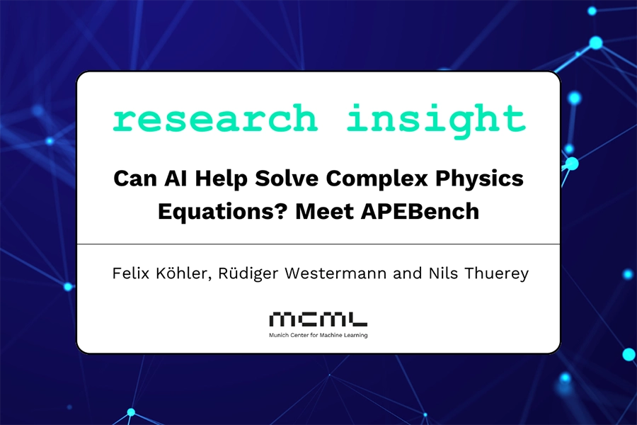 Teaser image to Can AI Help Solve Complex Physics Equations? Meet APEBench