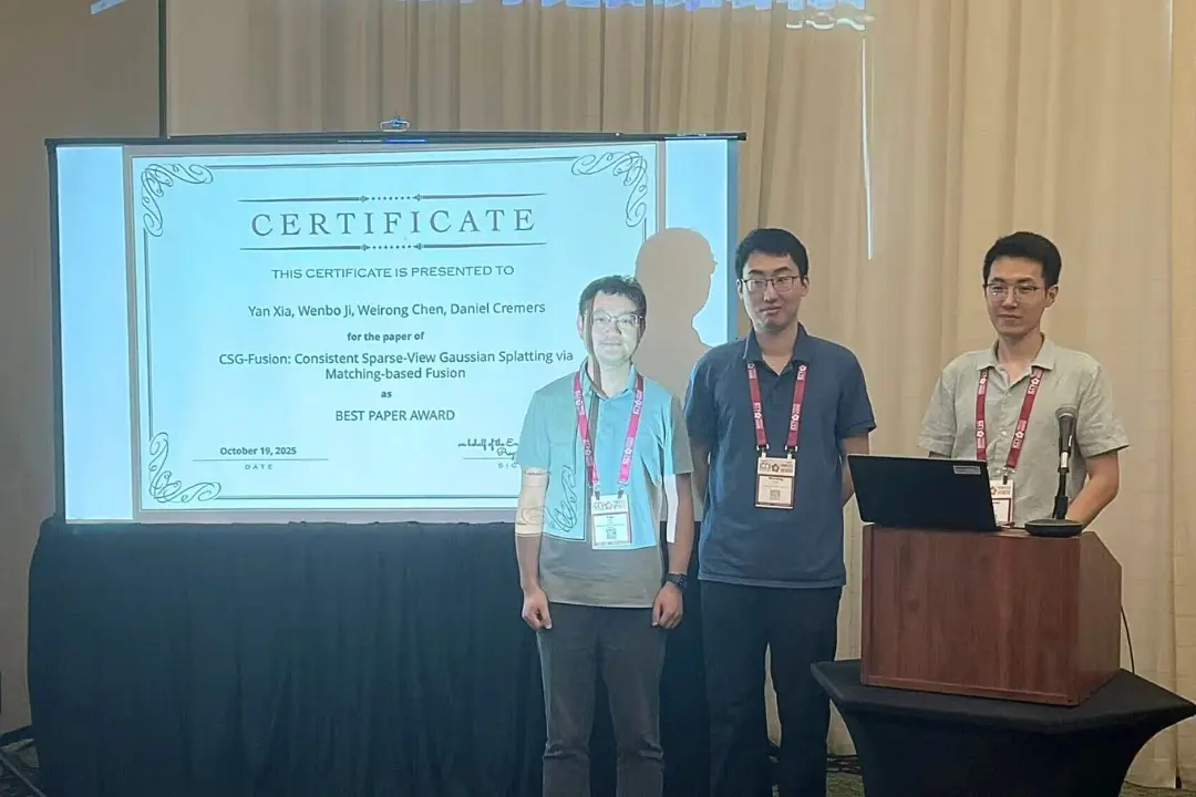 Link to CSG-Fusion Wins Best Paper at ICCV 2025 Workshop