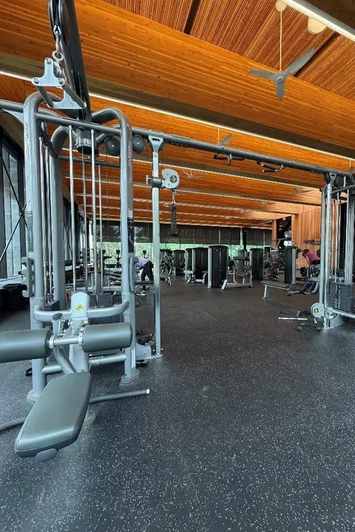 The on-campus gym 