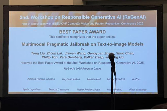 Teaser image to Volker Tresp and his team win ReGenAI @CVPR 2025 Best Paper Award