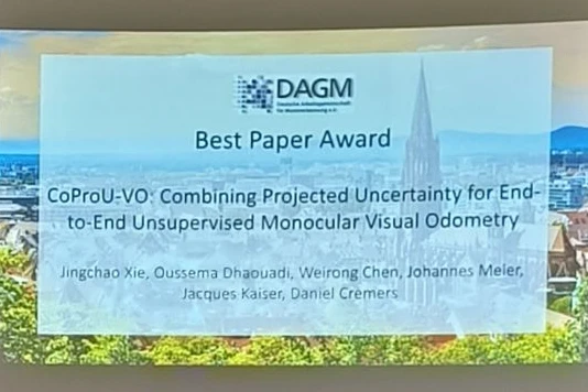 Link to CoProU-VO Wins GCPR 2025 Best Paper Award