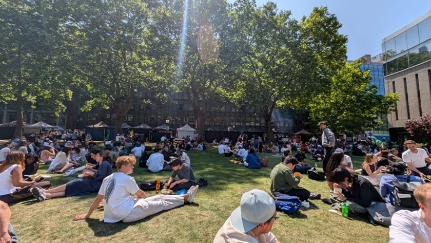 A sunny day at Imperial's South Kensington campus.