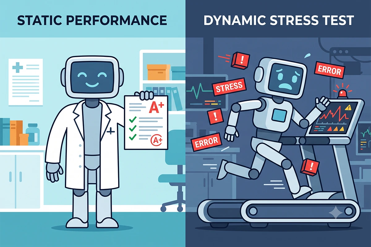 Static performance versus dynamic stress test